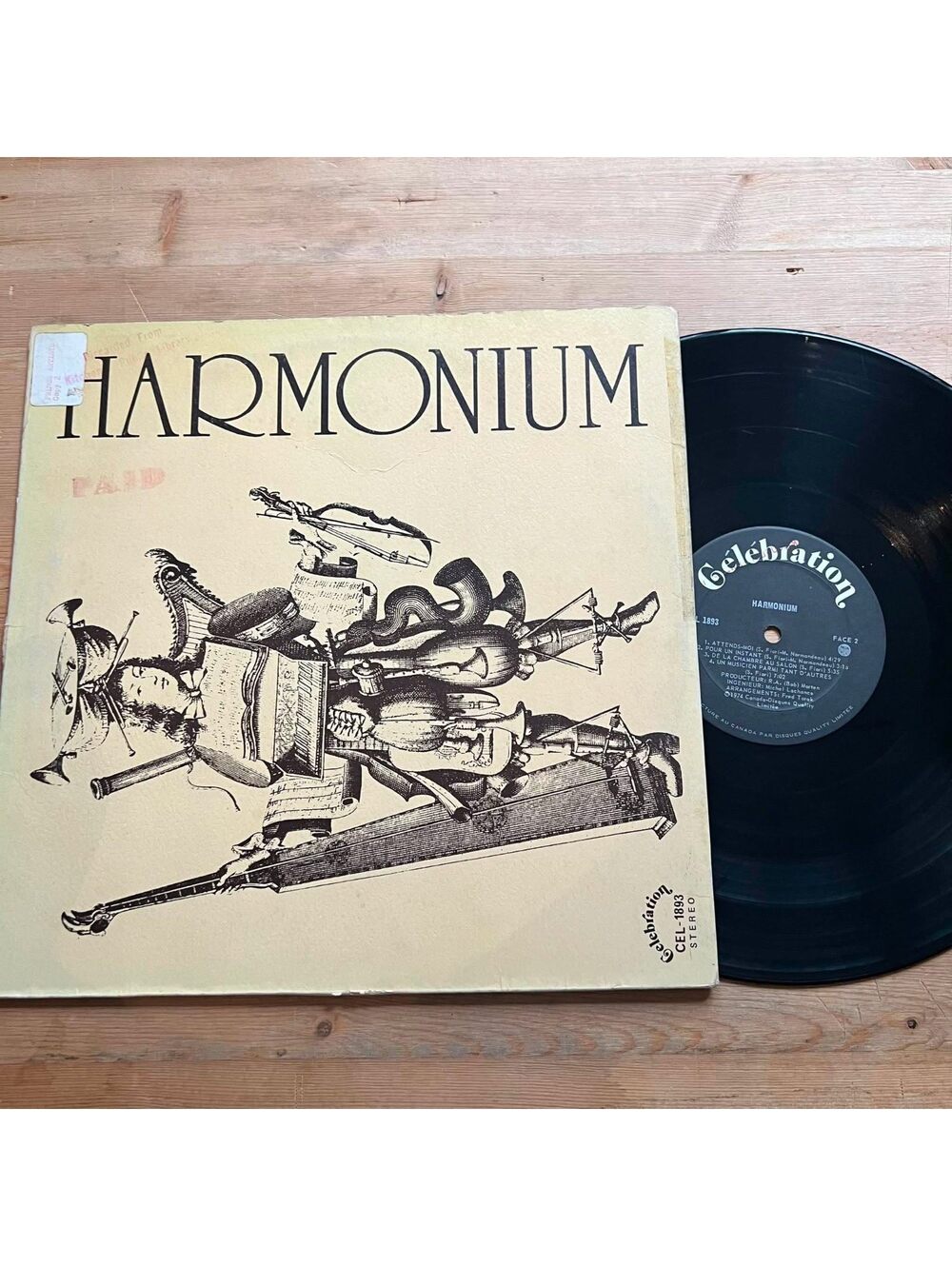 Various - Harmonium 33rpm VG+ VR27